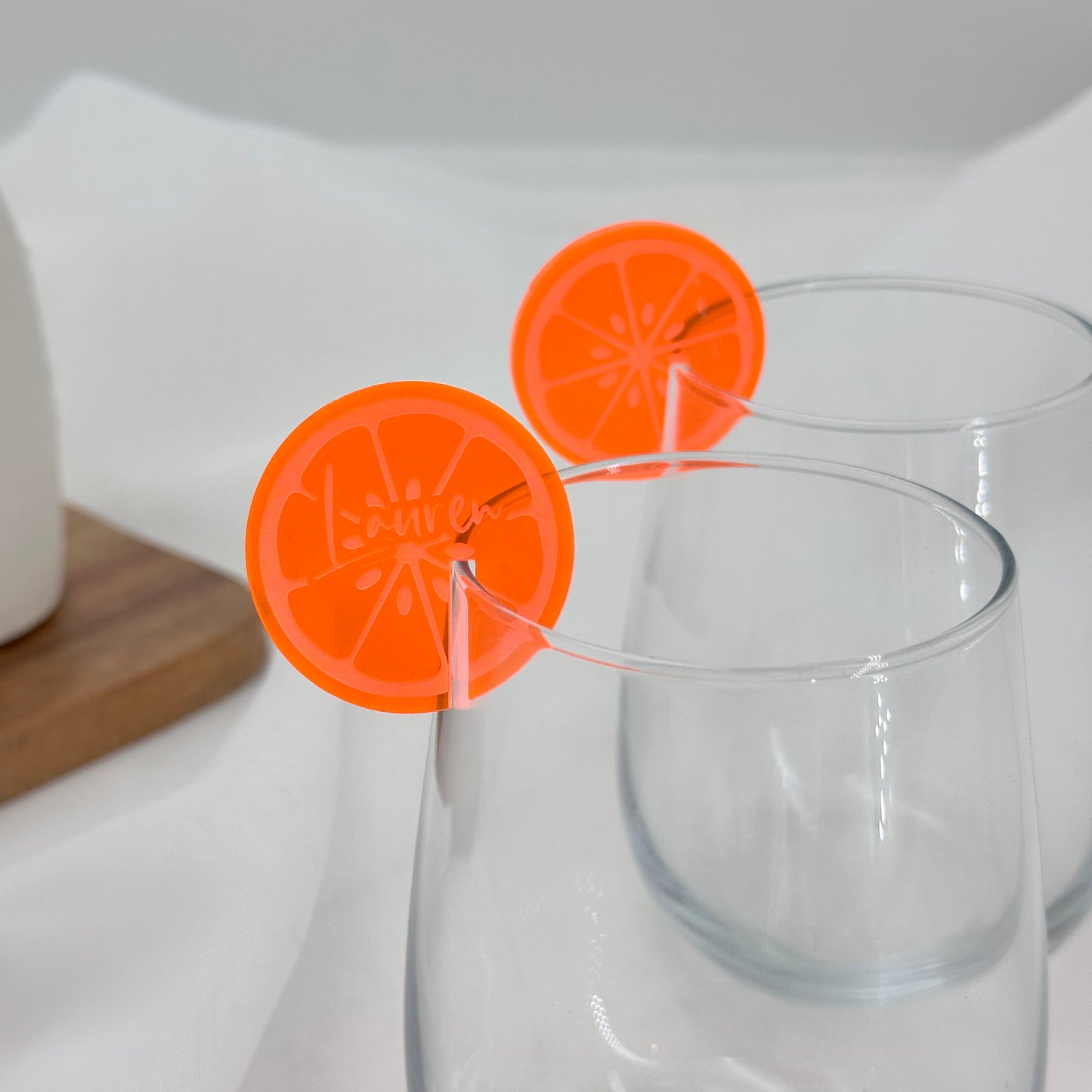 Aperol Spritz Acrylic Drink Tags