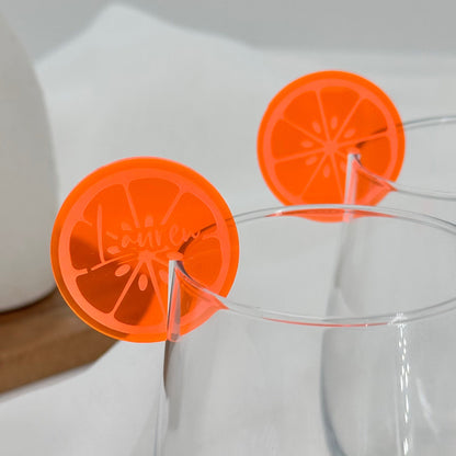 Aperol Spritz Acrylic Drink Tags