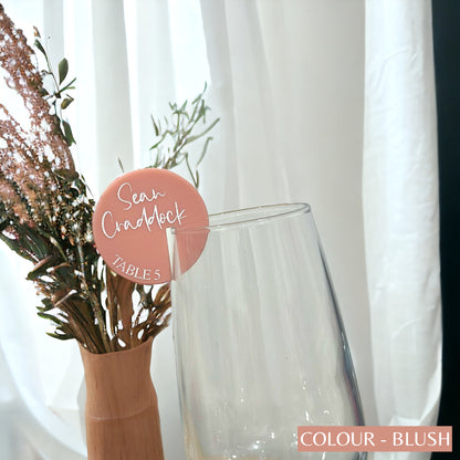 Table Number Acrylic Drink Tags