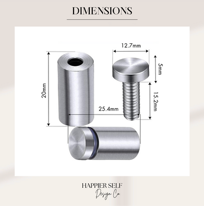 Sign Standoff Screws Stainless Steel
