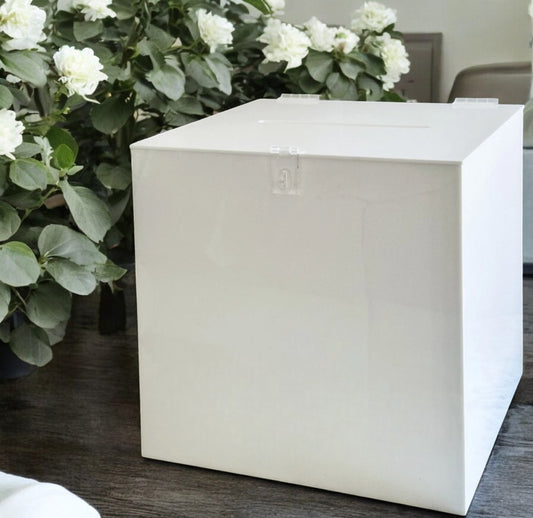 Gloss White - Acrylic Wishing Well Hire