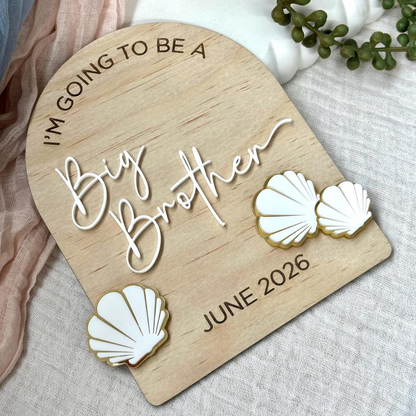 Custom I’m Going to Be a Big Sibling Announcement Plaque