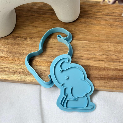 Elephant Cookie Stamp & Cutter