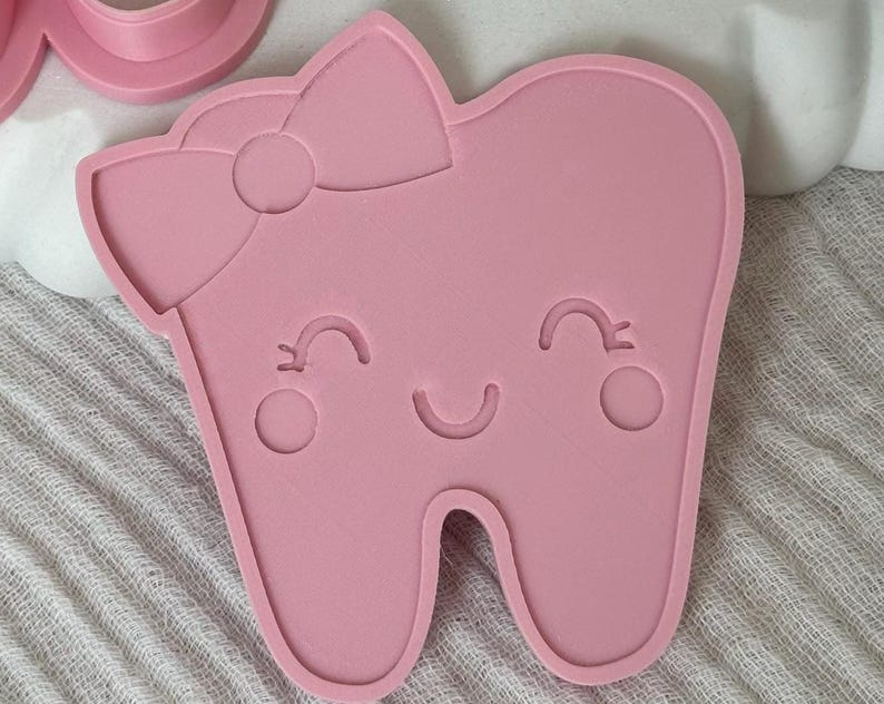 Girl Tooth Cookie Stamp & Cutter
