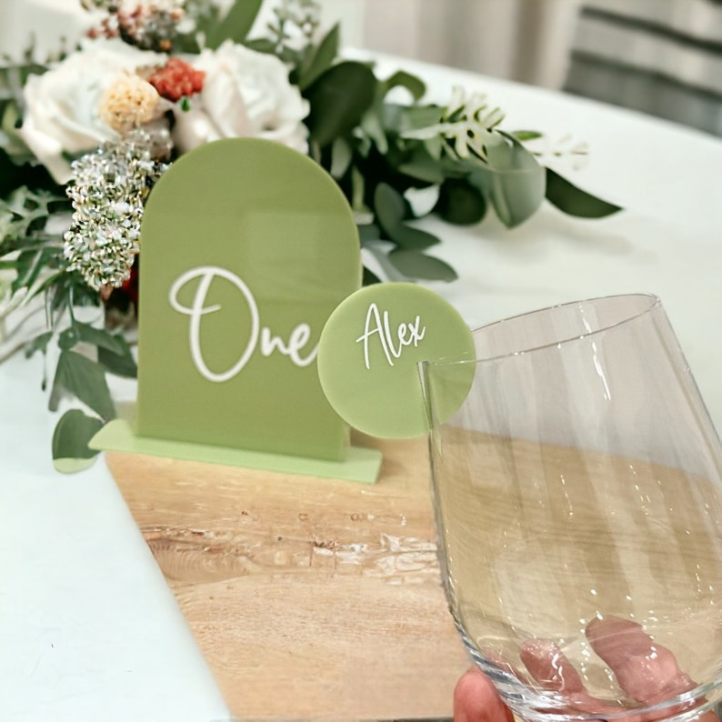 Acrylic Table Numbers