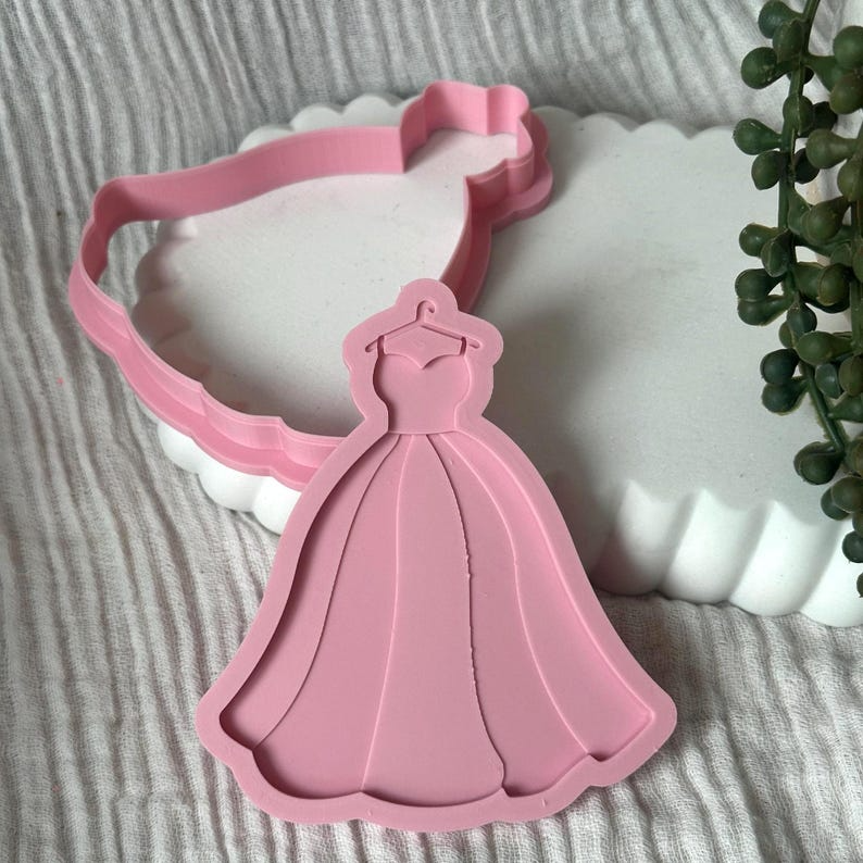 Wedding Dress Cookie Stamp & Cutter