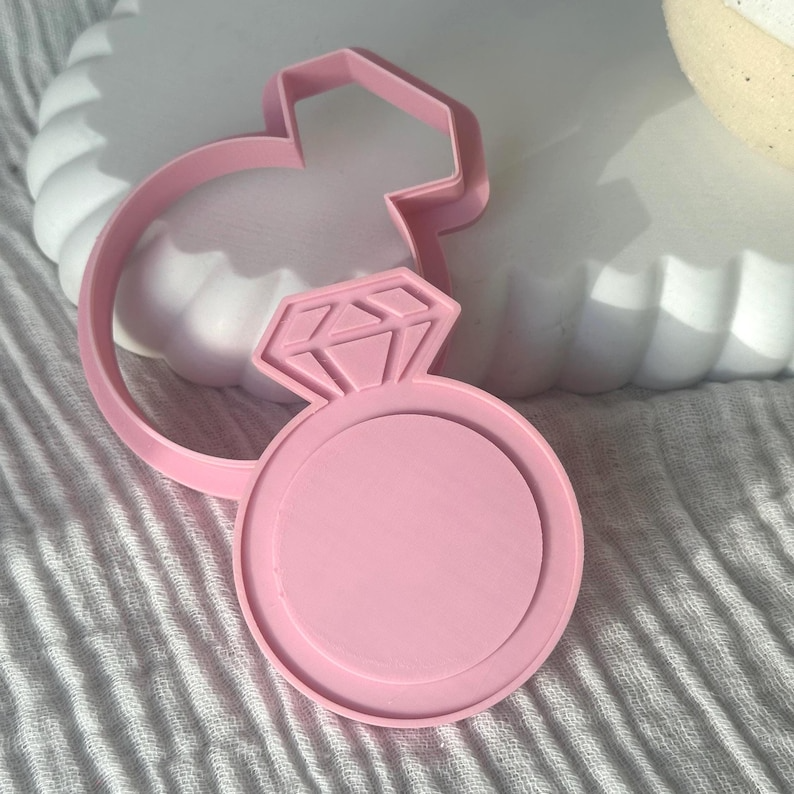 Engagement Ring Cookie Stamp & Cutter