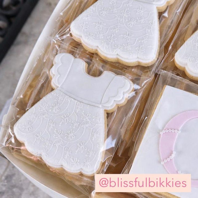 Christening Gown Cookie Stamp & Cutter