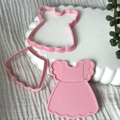 Christening Gown Cookie Stamp & Cutter
