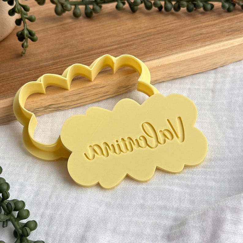 Name in Cloud Cookie Stamp & Cutter Set