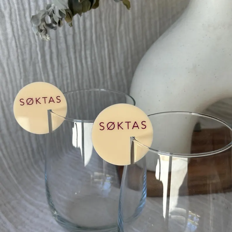 Custom Logo Drink Tag