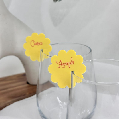 Scalloped Flower Shaped Drink Tag