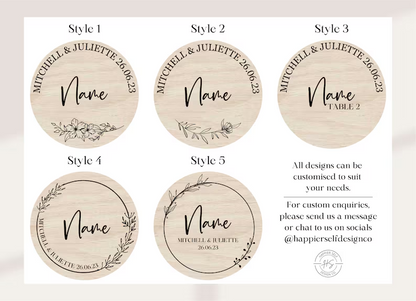 Custom Acrylic Custom Place Cards