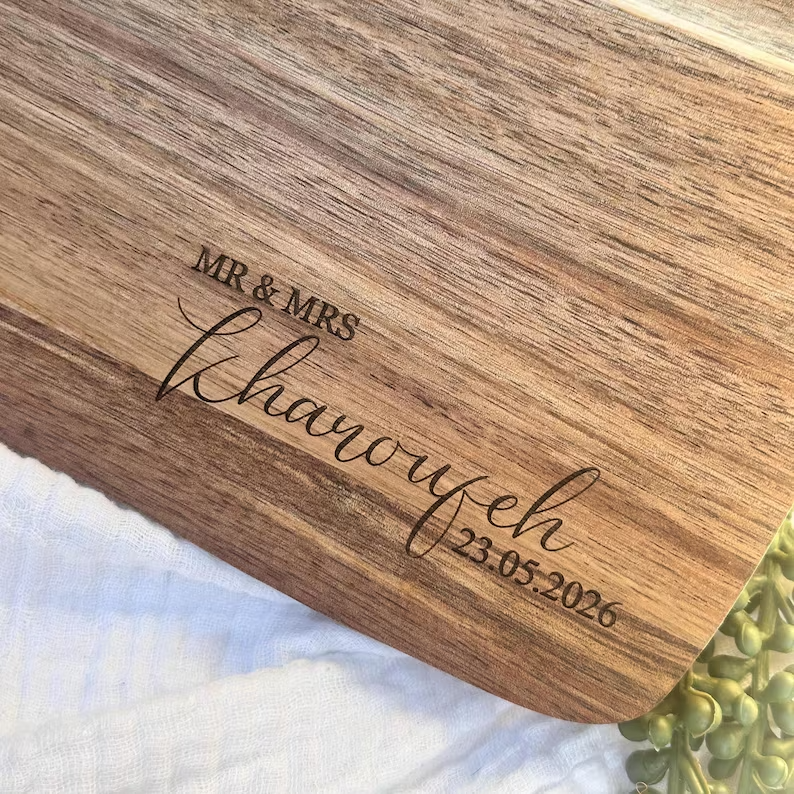 Mr & Mrs Personalised Serving Board