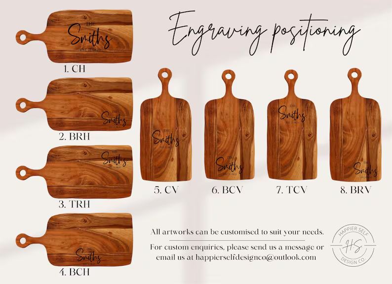 Mr & Mrs Personalised Serving Board