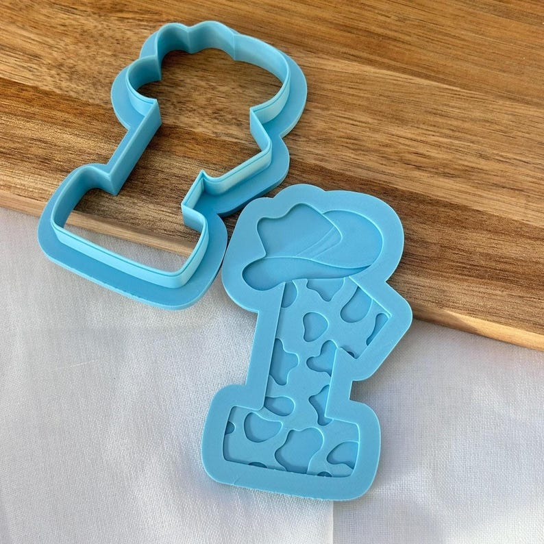 One 1 with Cowboy Hat Stamp & Cutter