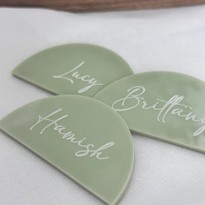 Arch Shaped Acrylic Placecards
