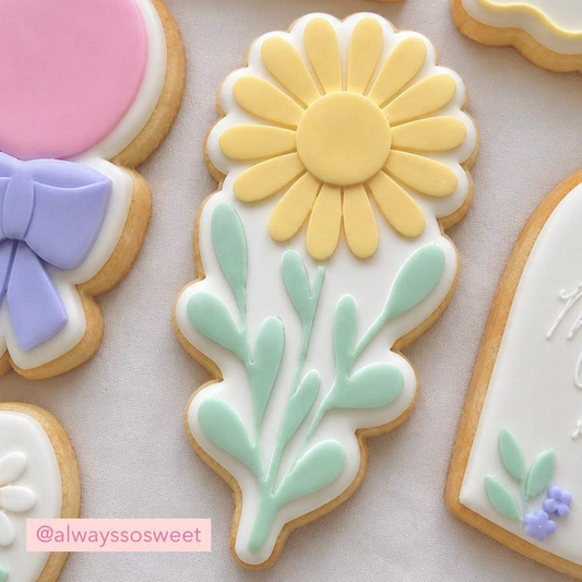 Daisy Flower Cookie Stamp & Cutter Set