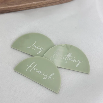 Arch Shaped Acrylic Placecards