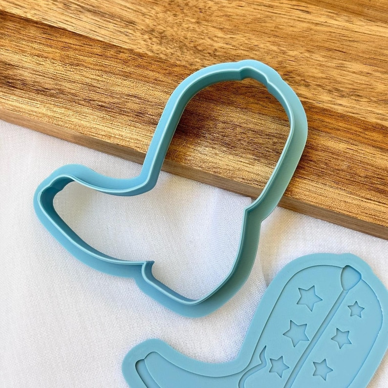Cowboy Boot Cookie Stamp & Cutter