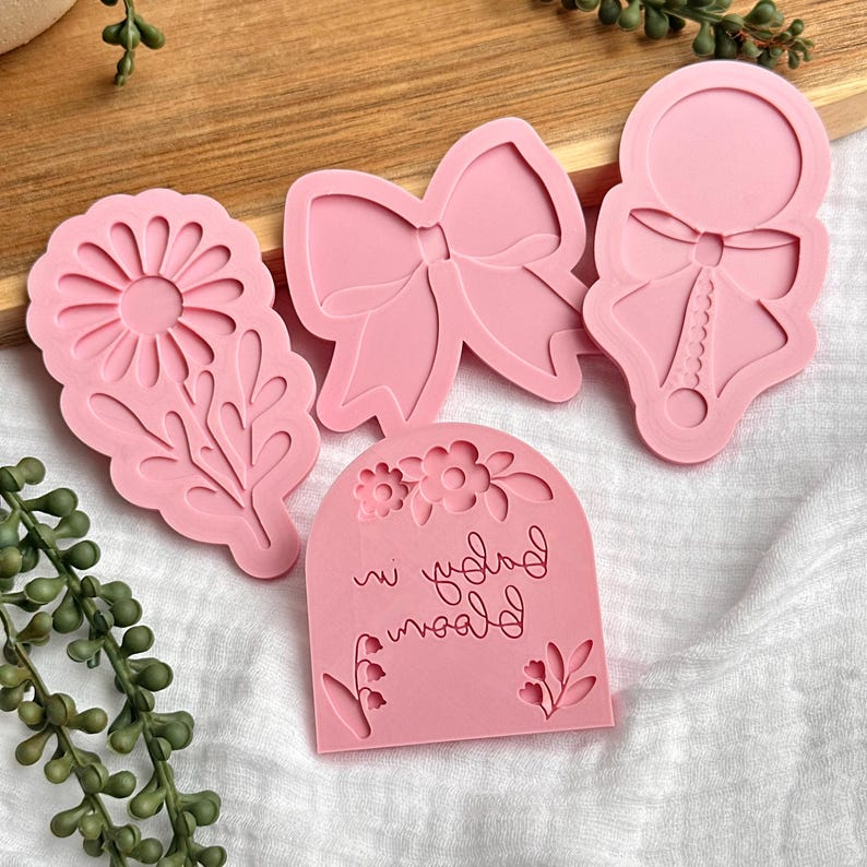 Daisy Flower Cookie Stamp & Cutter Set