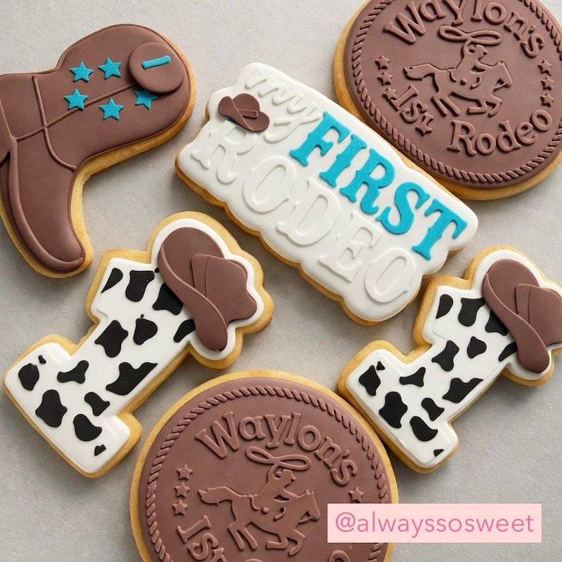 Cowboy Boot Cookie Stamp & Cutter