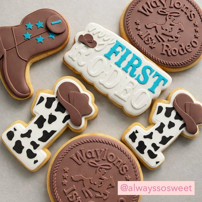 Cowboy Boot Cookie Stamp & Cutter