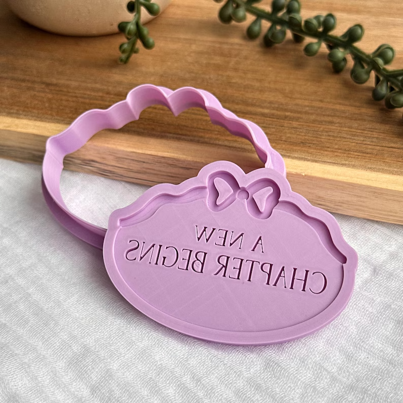 A New Chapter Begins Cookie Stamp & Cutter Set