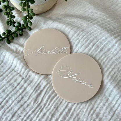 Circle Acrylic Placecards