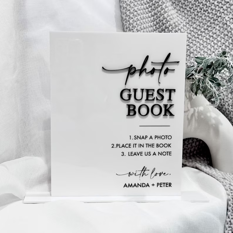 Photo Guest Book Sign