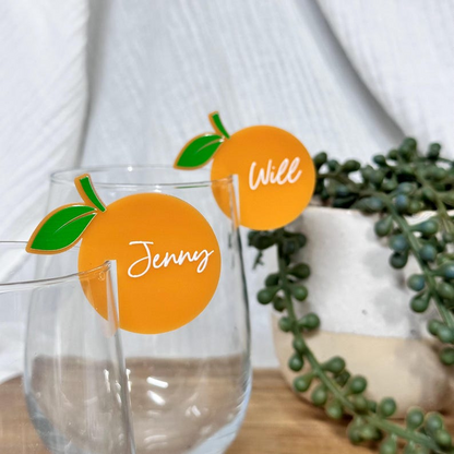 Aperol Spritz Acrylic Drink Tags