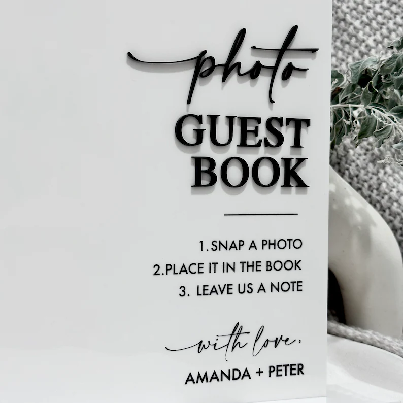 Photo Guest Book Sign