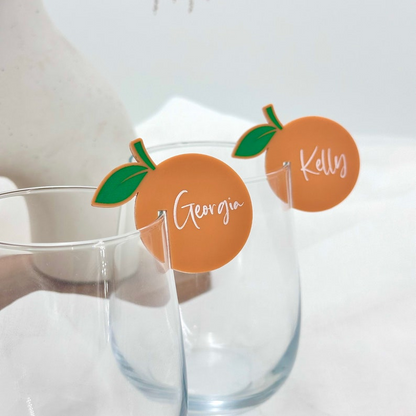 Aperol Spritz Acrylic Drink Tags