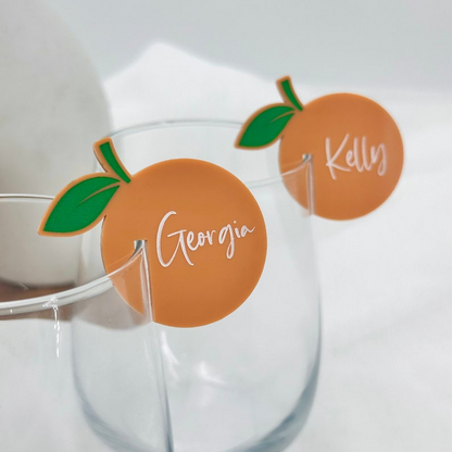 Aperol Spritz Acrylic Drink Tags