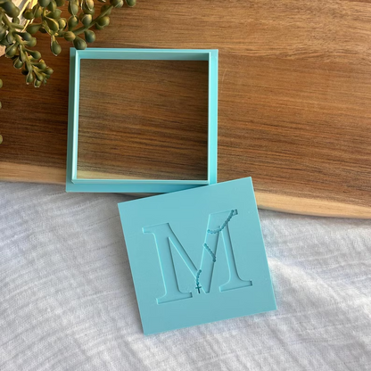Letter With Rosary Beads Cookie Stamp & Cutter