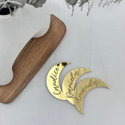 Moon Acrylic Placecards