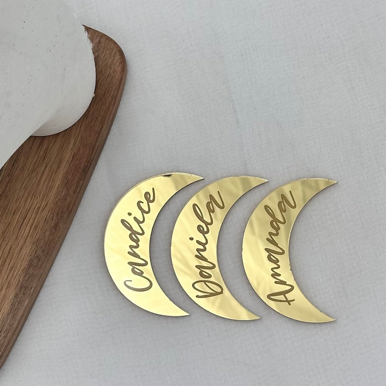 Moon Acrylic Placecards