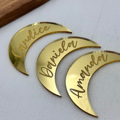 Moon Acrylic Placecards