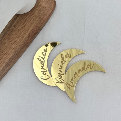 Moon Acrylic Placecards