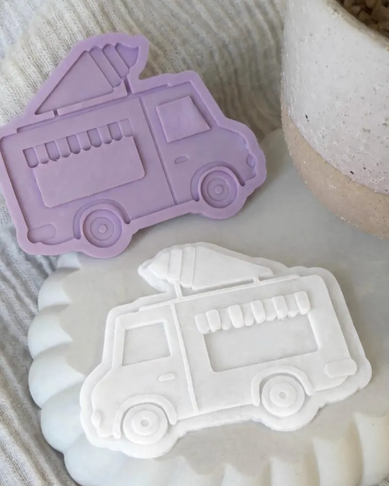 Ice Cream Truck Cookie Stamp & Cutter