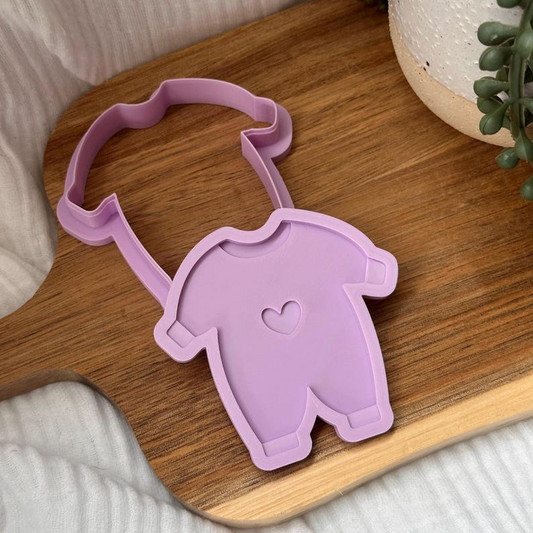 Baby Romper Cookie Stamp & Cutter Set