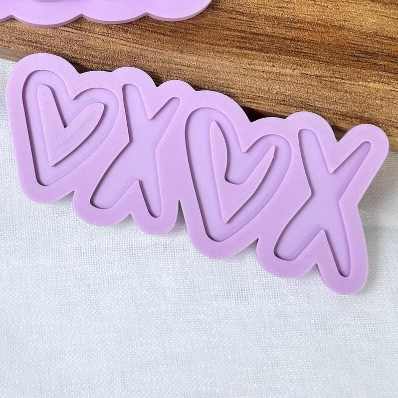 XOXO Plaque Cookie Stamp & Cutter