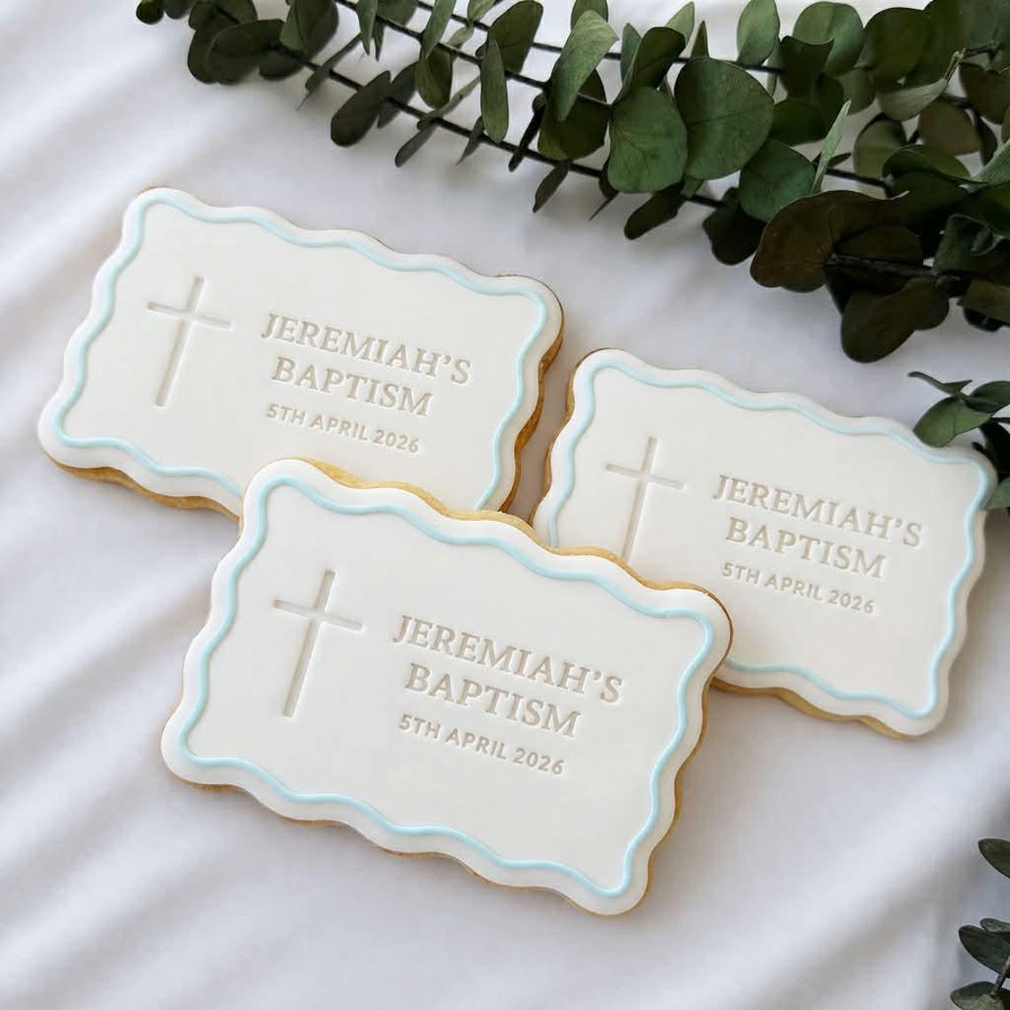 Personalised Baptism Cookie Stamp