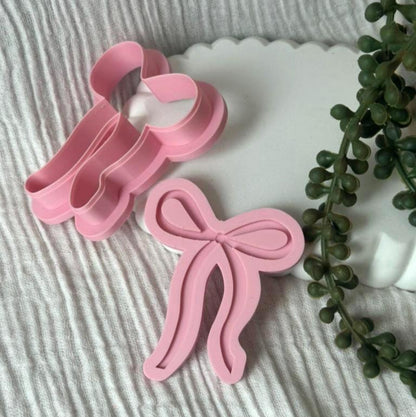 Ribbon Cookie Stamp & Cutter