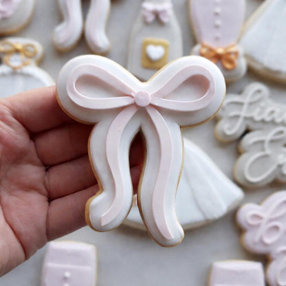 Ribbon Cookie Stamp & Cutter