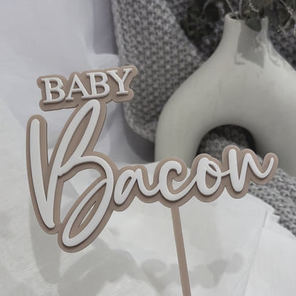 Baby Shower Name Cake Topper