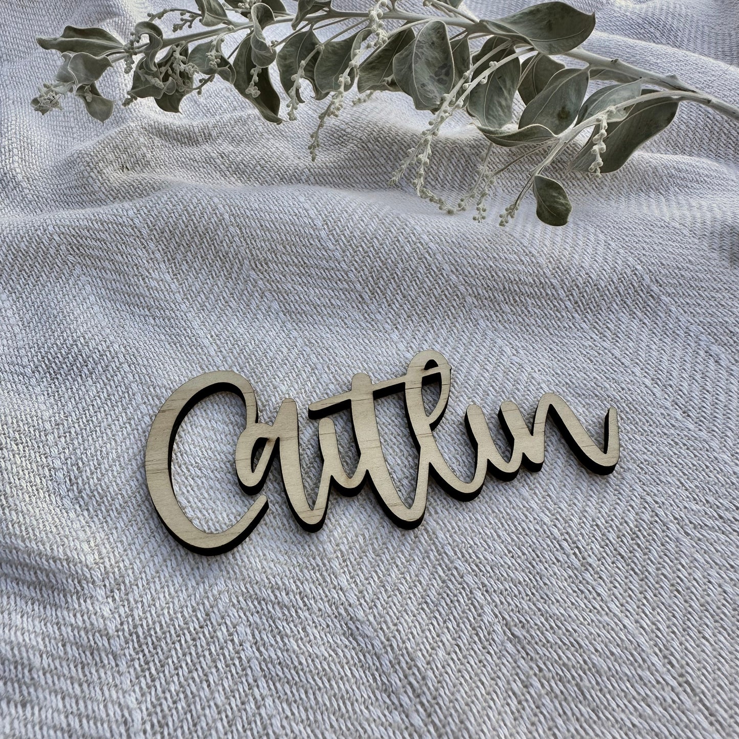 Personalised Place Cards | Setting Laser Cut Name Tags Rustic Wedding Favours, Boho Table Decor Wood Name Place Card Timber Wood Ply Acyrlic