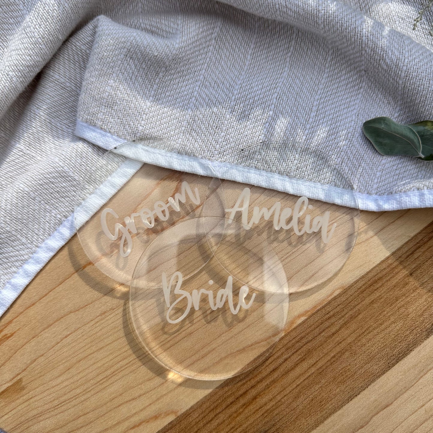 Personalised Place Cards | Setting Laser Cut Name Tags Rustic Wedding Favours, Boho Table Wood Name Place Coaster Timber Wood Ply Acyrlic