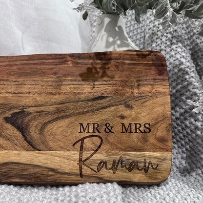 Personalised Serving Board | Personalised Cutting Board, Custom Cutting Board, Cheese Board, Christmas Gift, Personalised Wedding Name Gift