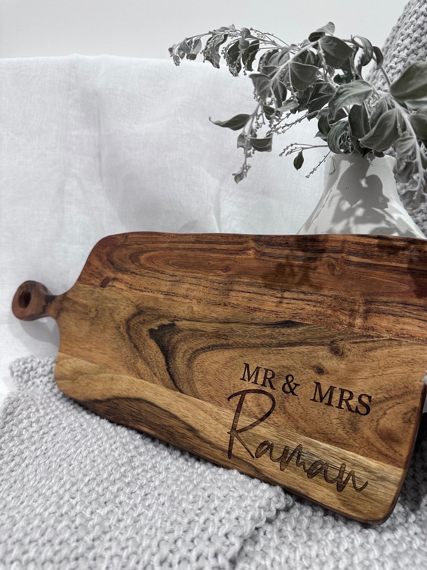 Personalised Serving Board | Personalised Cutting Board, Custom Cutting Board, Cheese Board, Christmas Gift, Personalised Wedding Name Gift